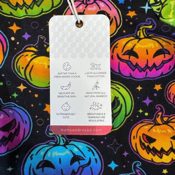 BUMS & ROSES Pumpkin Sweater Baby 12-18 M NEW Bamboo Glow Hard or Glow Home NWT - Picture 7 of 7